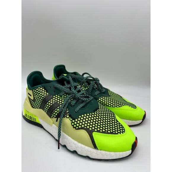 Adidas Nite Jogger Sneakers Green/White 3M Reflective EF5406 Men’s Size 12 NWT - Picture 11 of 16